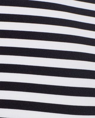 Striped High Waist Bikini Bottom - Exclusive