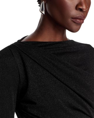 Draped Long Sleeve Top