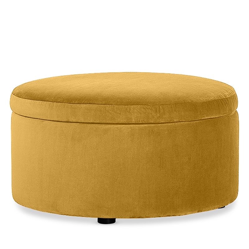 Bloomingdale's Alta Medium Circle Ottoman In Opulent Margarita