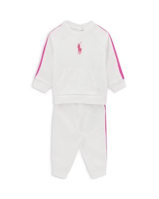 Ralph Lauren - Girls' Big Pony Terry Sweatshirt & Pant Set - Baby