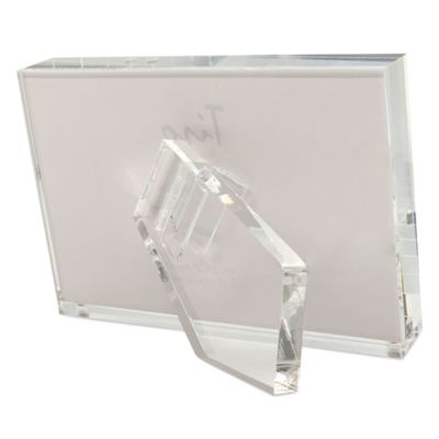Clear Lucite Picture Frame with Clear Lucite Easel Back, 6&amp;quot; x 4&amp;quot;