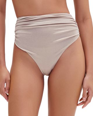 PatBO - Buzios Jersey High Waist Bikini Bottom