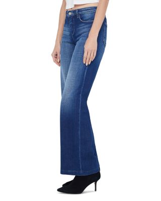 Joanne Mid Rise Wide Leg Jeans in Haven