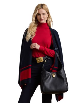 Ralph Lauren - Intarsia Knit Two Tone Poncho