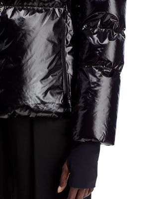 Laminar Glazed Hooded Puffer Jacket