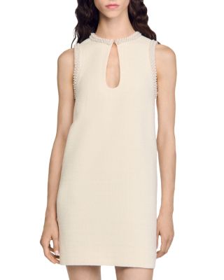 Sandro - Morane Embellished Tweed Dress