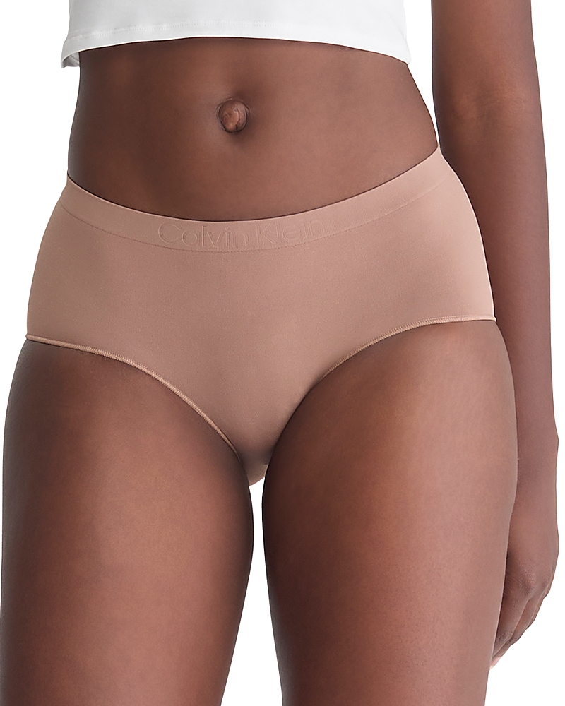 Calvin Klein Bonded Flex Seamless Boyshorts In Pop Dusty
