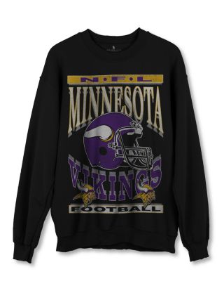  NFL Unisex Minnesota Viking Helmet Flea Market Crew Fleece