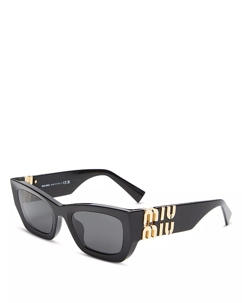 Miu Miu Mu Rectangle Sunglasses, 53mm