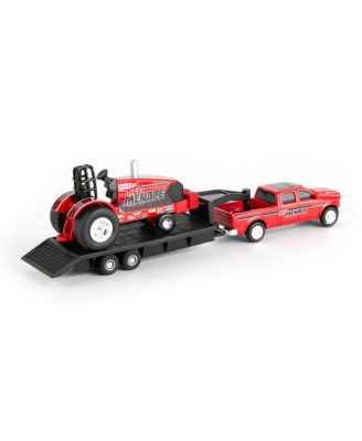  Case IH "Red Menace" Pulling Tractor with Pickup Truck & Trailer 3+ - Ages 5-7