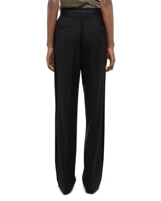 Wool Logo Waist Pants