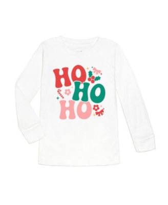 Sweet Wink - Girls' Ho Ho Ho Christmas Long Sleeve T-shirt - Baby