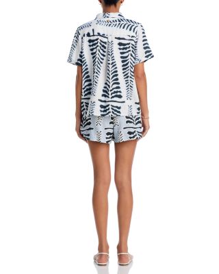 Maya Printed Cover Up Shirt