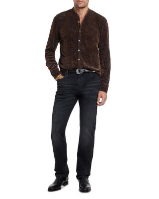 Valencia Regular Fit Velour Burnout Shirt