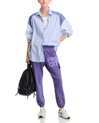 Cotton Logo Sweatpants in Lavender Petal