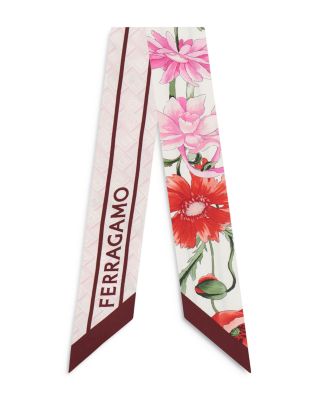 FERRAGAMO - Bouquet Silk Bandeau Scarf