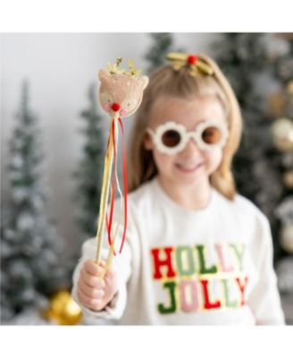  Girls' Reindeer Christmas Wand - Ages 3+ Years