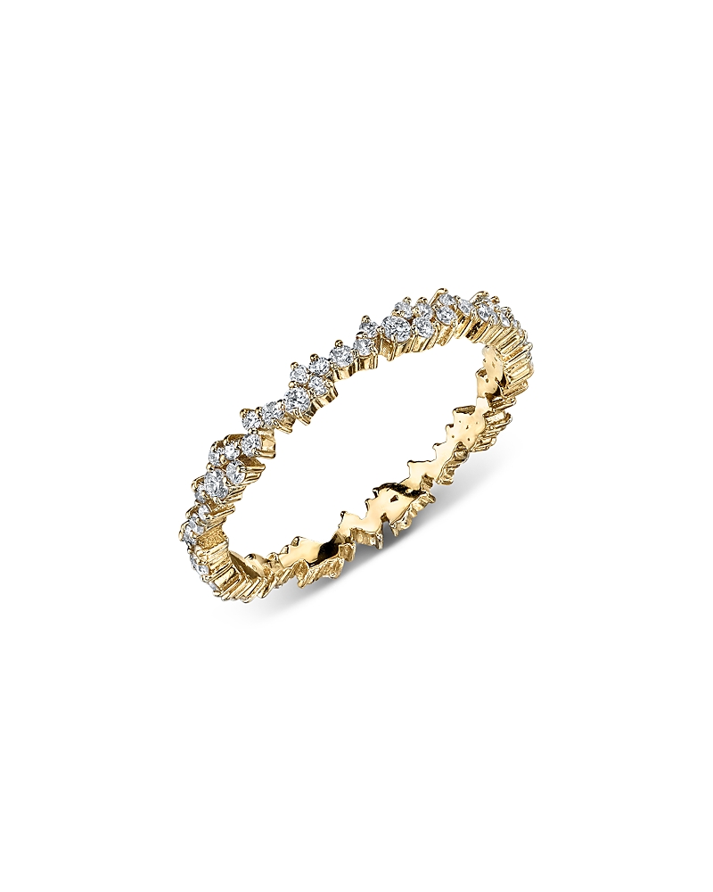 Sydney Evan 14k Yellow Gold Small Cocktail Eternity Ring With Diamonds, 0.54 Ct. T. W. In Gold