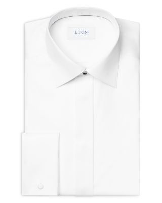 Slim Fit Pliss&eacute; Bib Formal Shirt