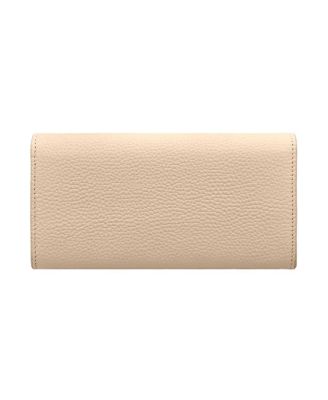 Long Leather Flap Wallet
