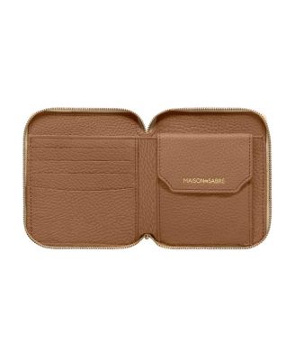 Small Leather Zip Around Wallet