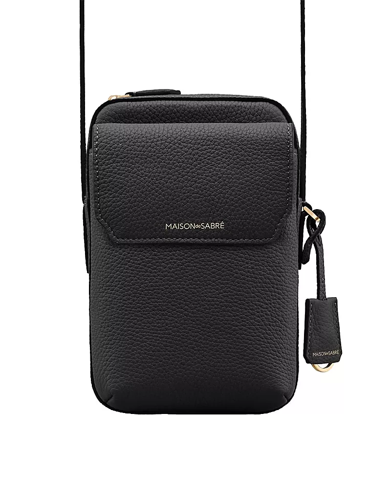 Maison de SABRE Leather Zip Phone Pouch
