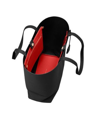 Tall Leather Soft Tote Bag