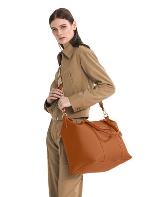 Large Leather Weekender Bag