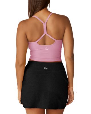 Spacedye Slim Racerback Cropped Tank in Pink Haze