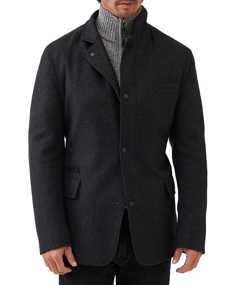 Rodd & Gunn Longbush Wool Blend Jacket In Graphite