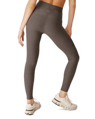 Spacedye Caught In The Midi High Waisted Legging in Soft Umber