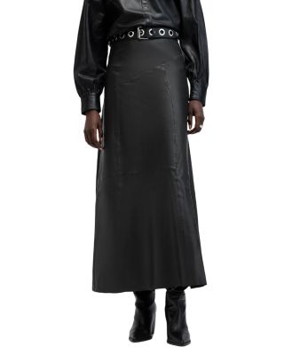 ALLSAINTS - Giana Leather Maxi Skirt