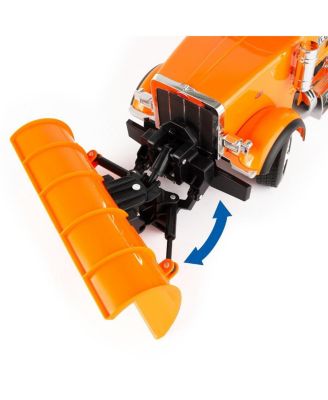  1/16 Big Farm Peterbilt Truck with Snow Plow - Ages 5-7