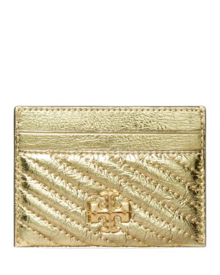 Tory Burch - Kira Metallic Quilted Leather Card Case