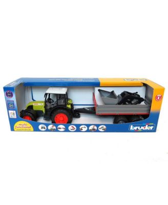  1/16 Claas Nectis tractor with Frontloader and Trailer 2-7 - Ages 5-7