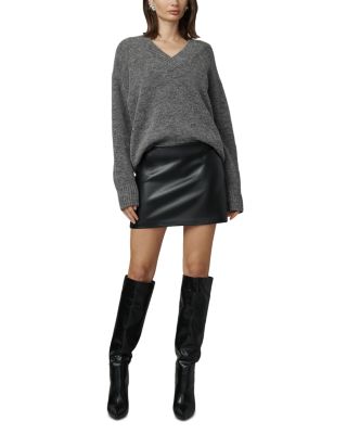 The Faux Leather Mini Skirt