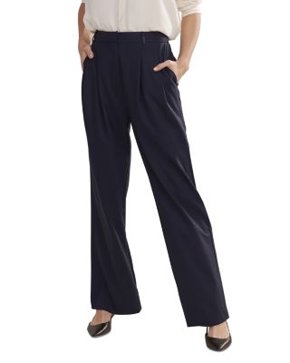 Jones Pleated Wool Pants