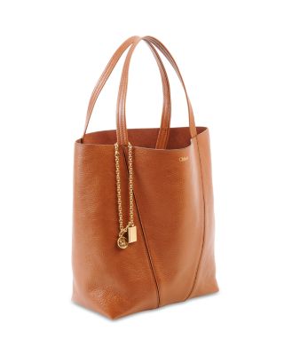 Medium Spin Tote in Leather 
