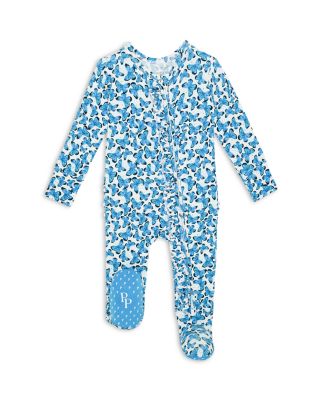 Posh Peanut - Girls' Nayeli Ruffled Zippered One Piece Footie - Baby