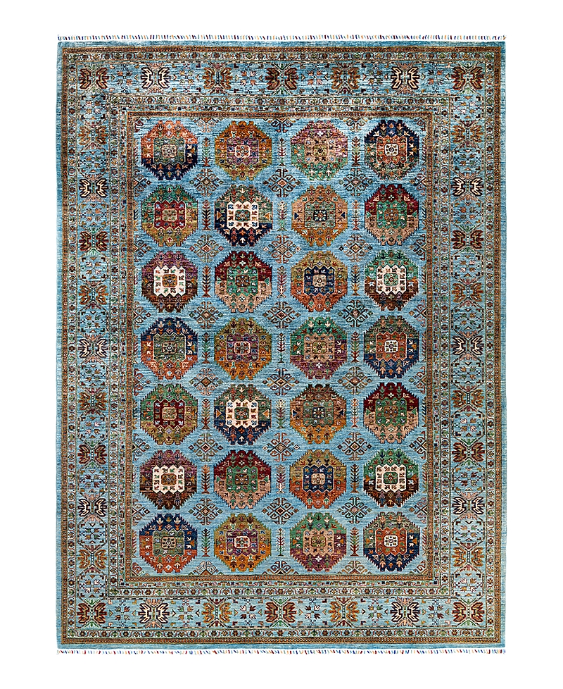 Bloomingdale's Tribal M1999 Area Rug, 8'9 X 12' In Light/blue