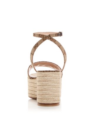Women's GG Espadrille Platform Sandals
