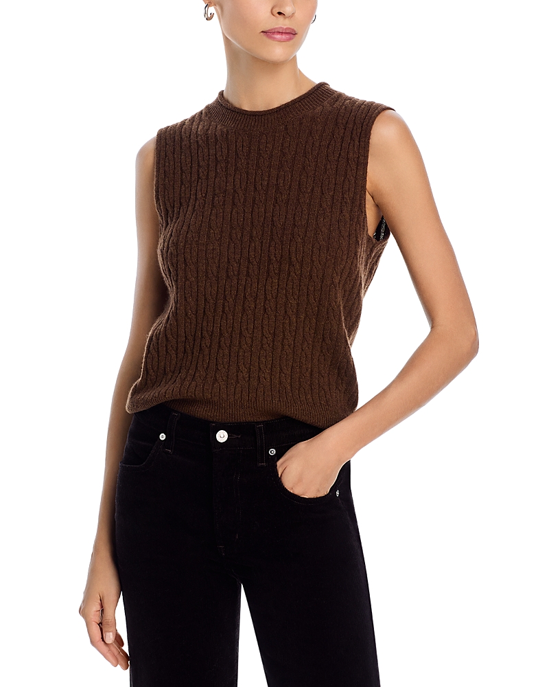 Guest in Residence Cable Knit Sweater Vest