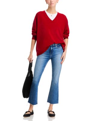Collette Crop Flare Jeans in Magnolias