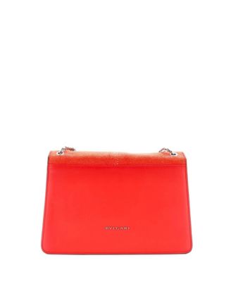 Medium Serpenti Forever Shoulder Bag Leather and Stingray