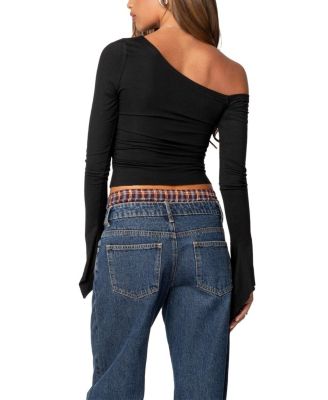 Stacie Asymmetric Long Sleeve Top