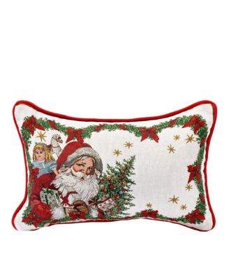Toy's Fantasy Rectangular Reversible Pillow: Santa