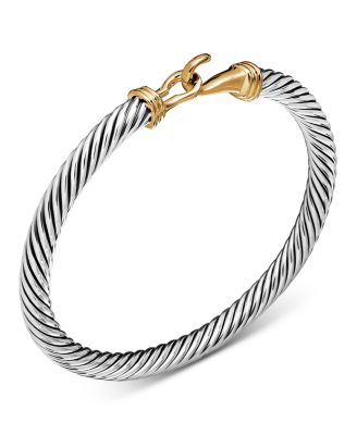 Cable Buckle Bracelet with Gold