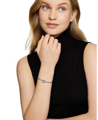 Petite Ch&acirc;telaine &reg; Bracelet in Sterling Silver with Blue Topaz, 3mm