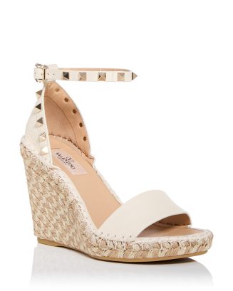 Valentino Garavani Women's Embellished Espadrille Wedge Sandals