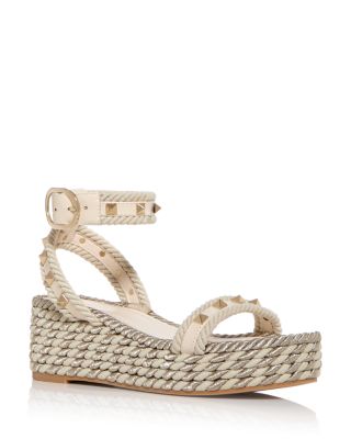 Valentino Garavani - Women's Rockstud Embellished Espadrille Sandals